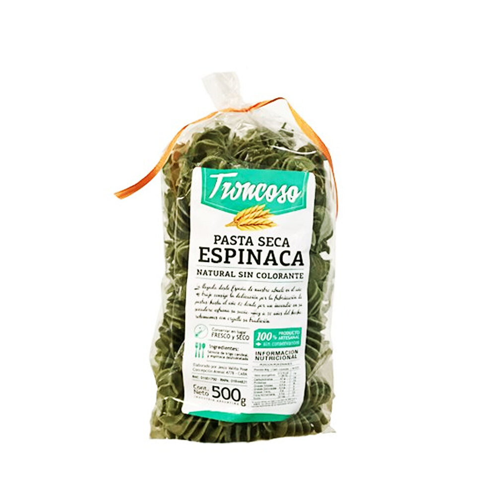 Troncoso Fusilloni de Espinaca - 500gr